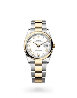 Rolex Datejust in Oystersteel and gold m126203-0030 at Reeds Jewelers