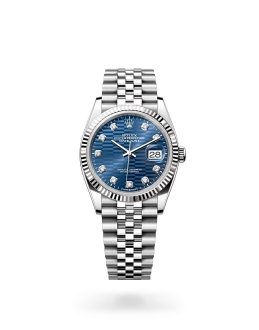 Rolex Datejust in Oystersteel, Oystersteel and gold m126234-0057 at Reeds Jewelers