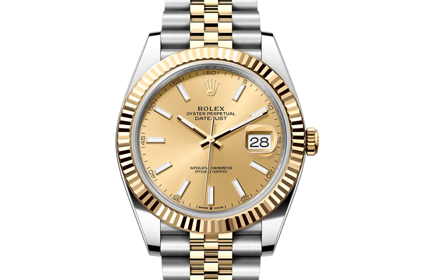 Quilt blad Spænde Rolex Datejust in Oystersteel and gold, M126333-0010 | REEDS Jewelers