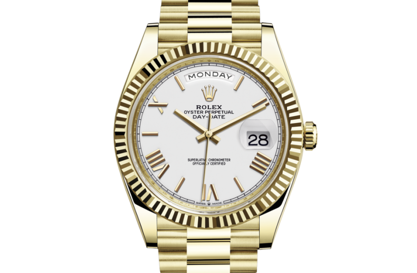 Rolex oyster perpetual day date gold sale