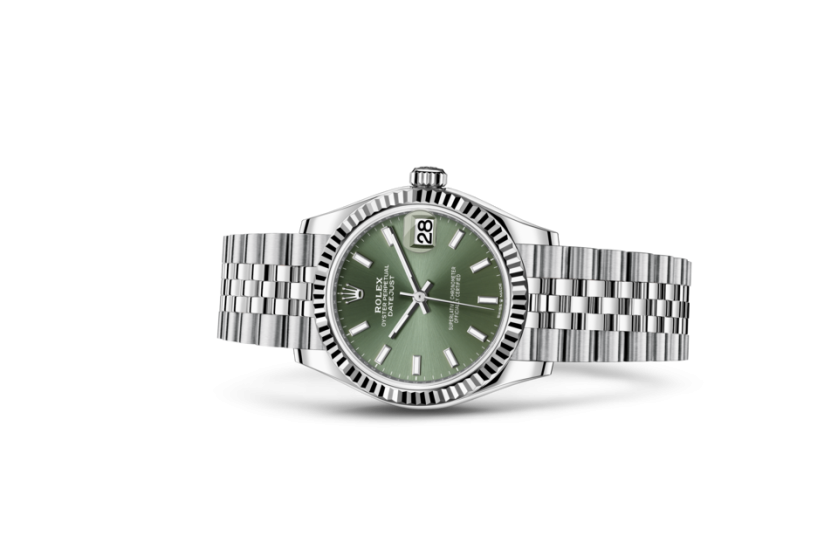 Rolex datejust fond vert shop