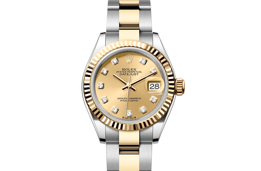 Rolex datejust online 28 gold
