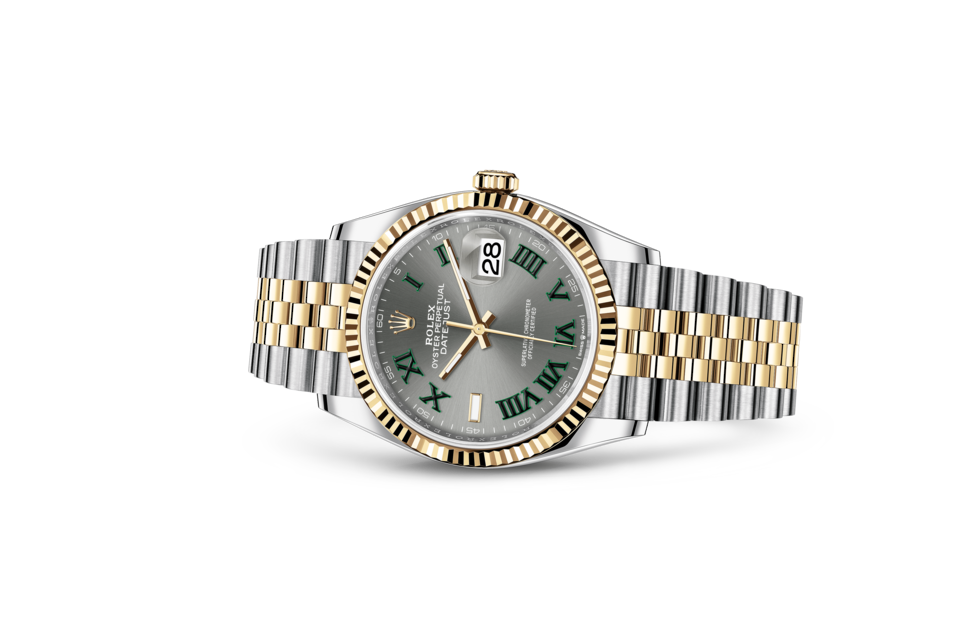 Rolex Datejust in Oystersteel and gold, m126233-0035 | REEDS Jewelers