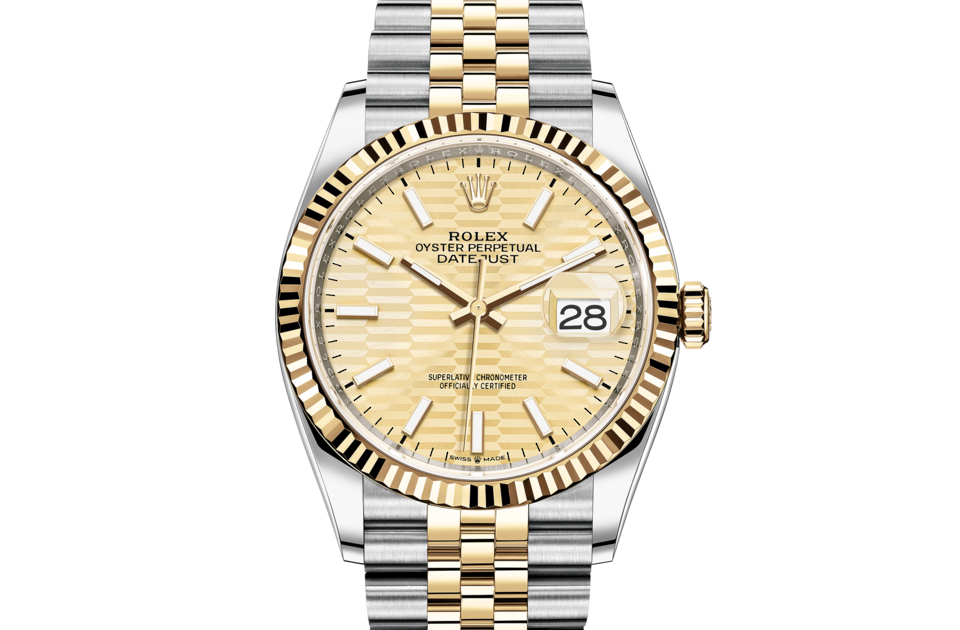 Rolex Datejust in Oystersteel and gold m126233-0039 at Reeds Jewelers