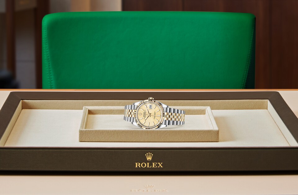 Rolex Datejust in Oystersteel and gold m126233-0039 at Reeds Jewelers