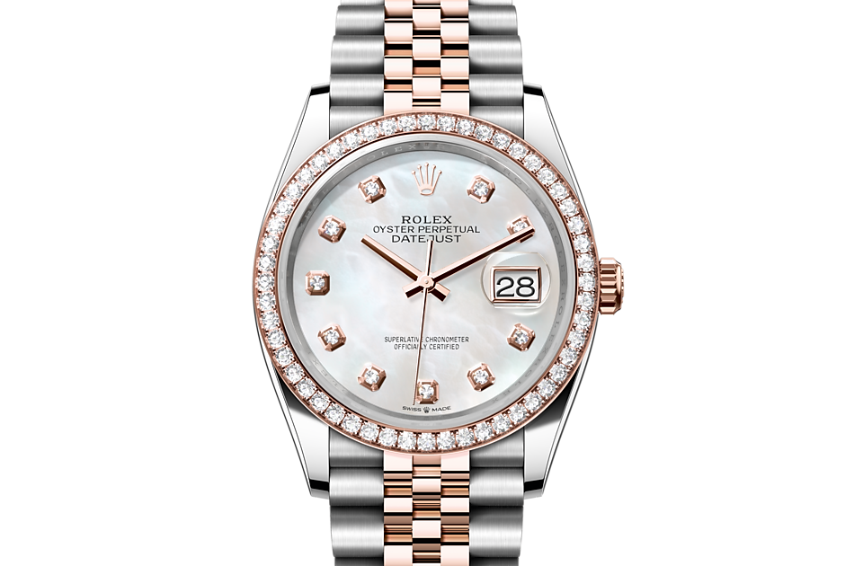 Rolex Datejust in Oystersteel and gold m126281rbr-0009 at Reeds Jewelers