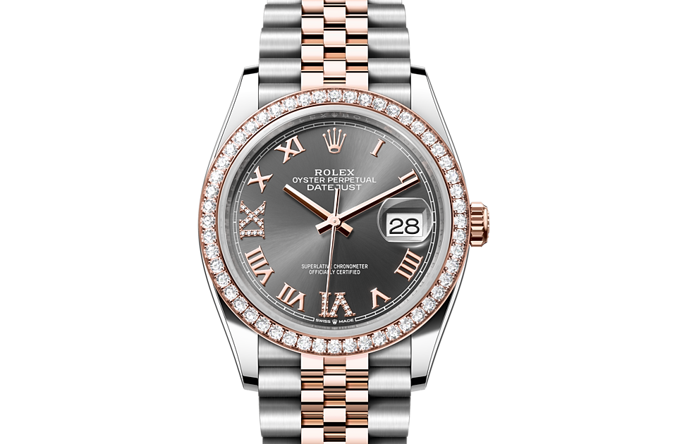 Rolex Datejust in Oystersteel and gold m126281rbr-0011 at Reeds Jewelers