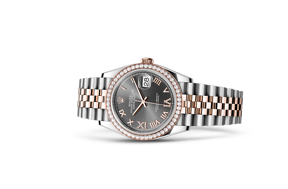 Rolex Datejust in Oystersteel and gold m126281rbr-0011 at Reeds Jewelers