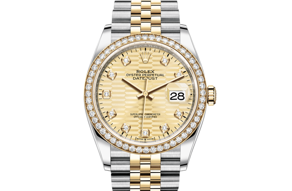 Rolex Datejust in Oystersteel and gold m126283rbr-0031 at Reeds Jewelers