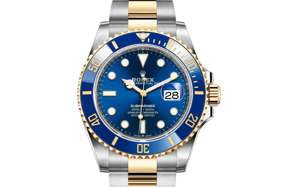 Rolex Submariner in Oystersteel and gold m126613lb-0002 at Reeds Jewelers