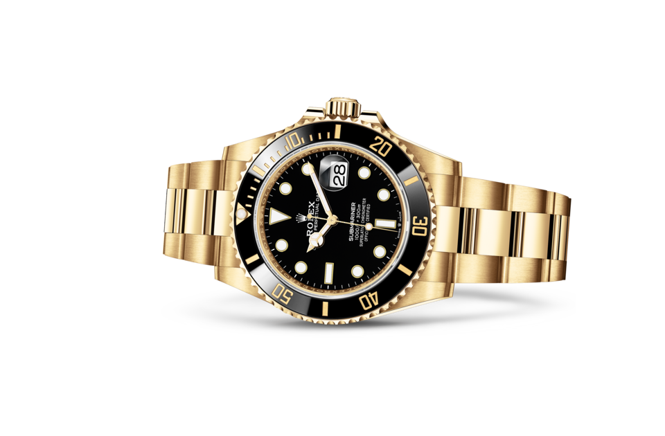 Rolex Submariner in 18 ct yellow gold, M126618LN-0002