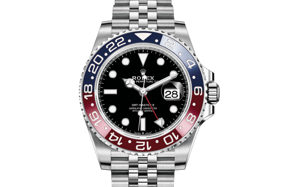 Rolex GMT-Master II in Oystersteel m126710blro-0001 at Reeds Jewelers