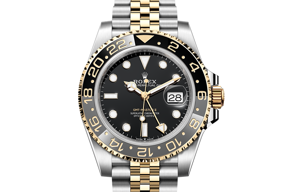 Rolex GMT-Master II in Oystersteel and gold m126713grnr-0001 at Reeds Jewelers
