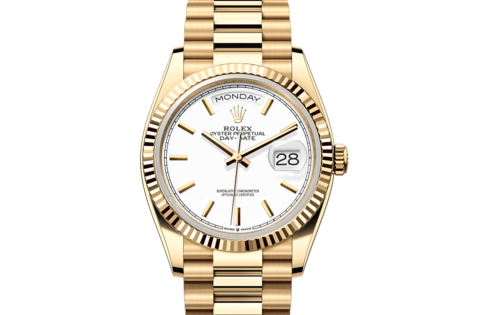 Rolex Day-Date in Gold m128238-0081 at Reeds Jewelers