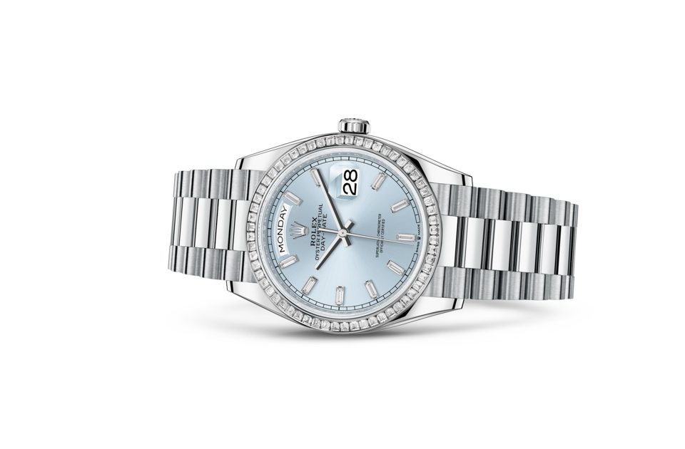 Rolex Day-Date in Platinum m128396tbr-0003 at Reeds Jewelers