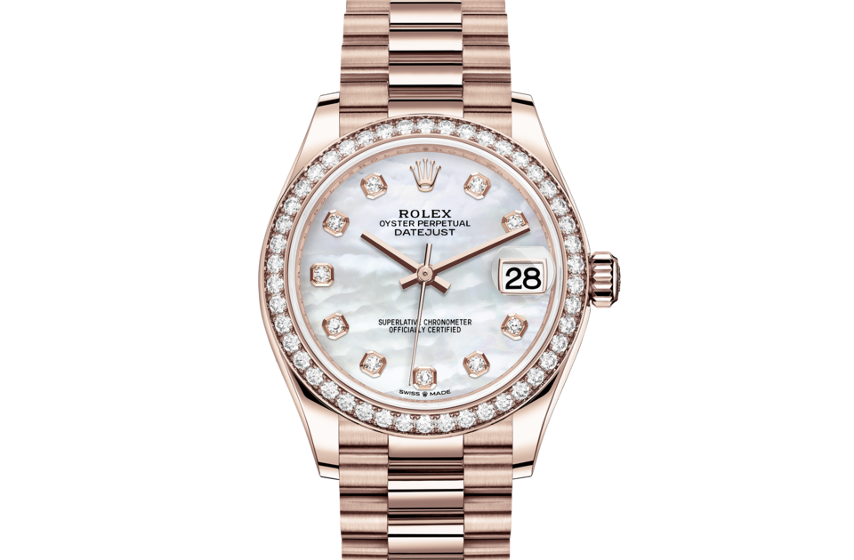 Rolex Datejust in Gold m278285rbr-0005 at Reeds Jewelers