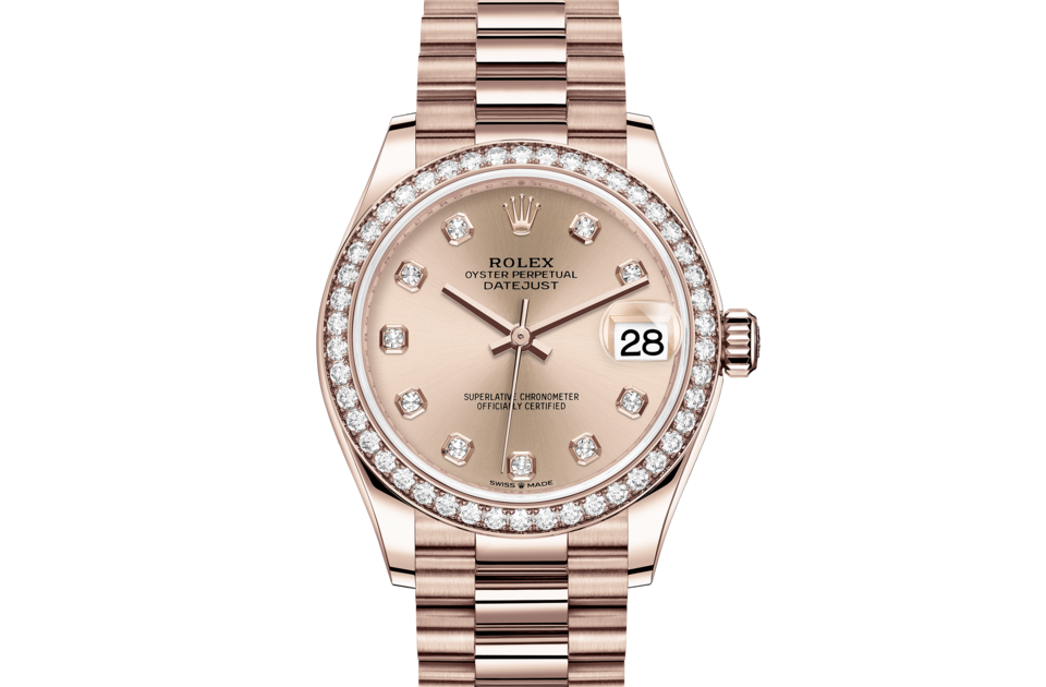 Rolex Datejust in Gold m278285rbr-0025 at Reeds Jewelers