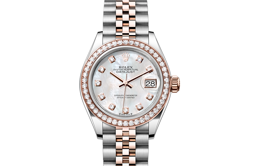 Rolex Lady-Datejust in Oystersteel and gold m279381rbr-0013 at Reeds Jewelers