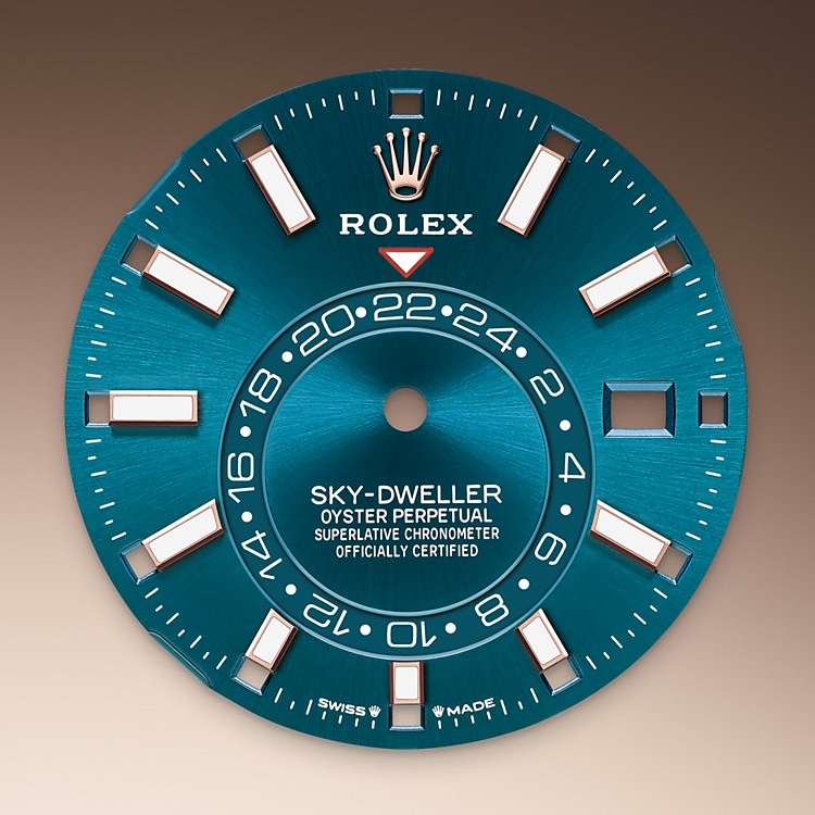 Blue-green dial