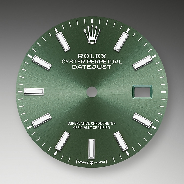 Mint green dial